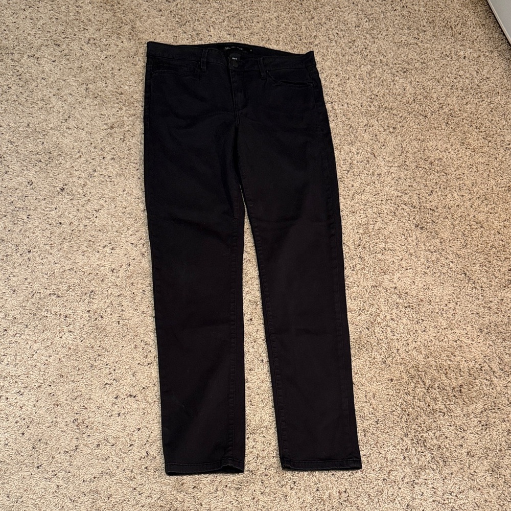 Black Straight-Leg Jeans